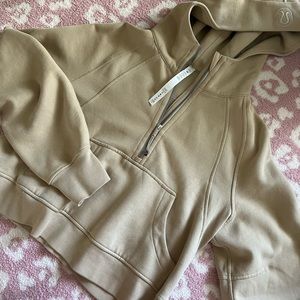 lululemon scuba half zip in trench color
